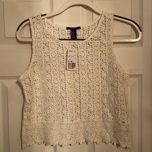 White Lace Tank Top (S)